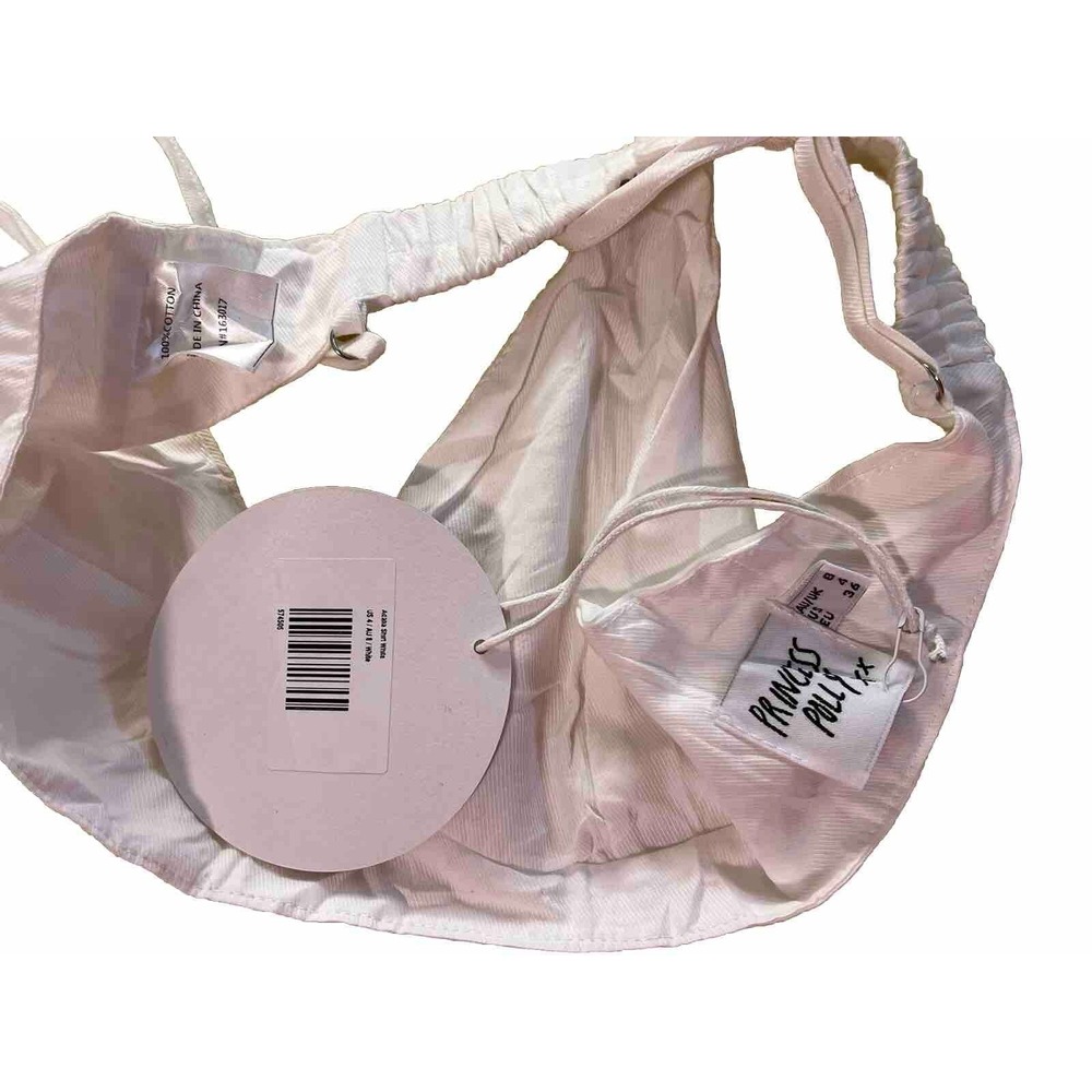 Princess Polly Boho Y2K Fairy Cottagecore Coquette White Bralette Top size 4 NWT - Picture 3 of 4